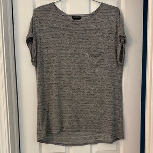 Calvin Klein Jeans Gray Striped Short Sleeve Tee